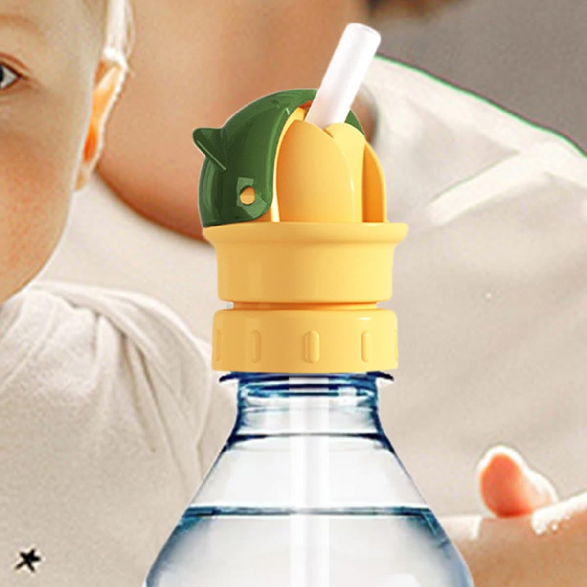Reusable Children Beverage Water Bottle Straw, Leak-Proof Water Bottle Straw Adapter, Silicone Drinking Cap Nozzle, Silicone Spout Adapter, 2 Pcs Drinking Spout Top Nozzle Provide Protectio — view 5