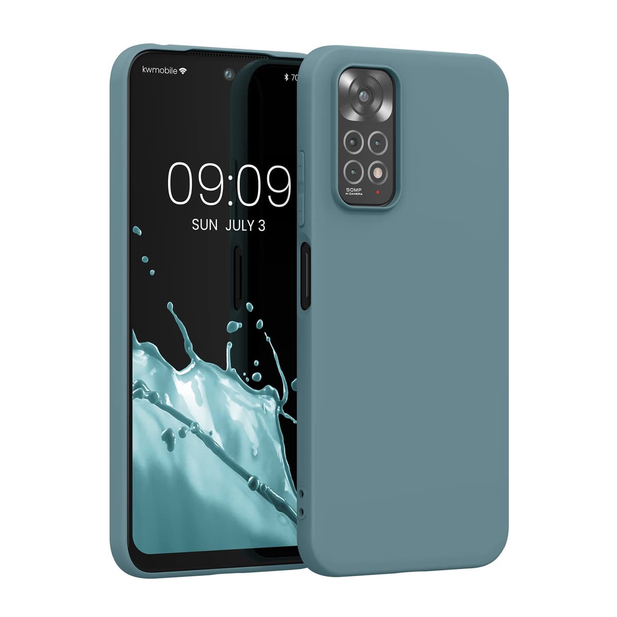 kwmobile Carcasa Compatible con Xiaomi Redmi Note 14 Pro 5G / Poco X7 Funda - Funda Ultrafina de TPU con Bordes elevados - Lavanda Metalizado — view 23