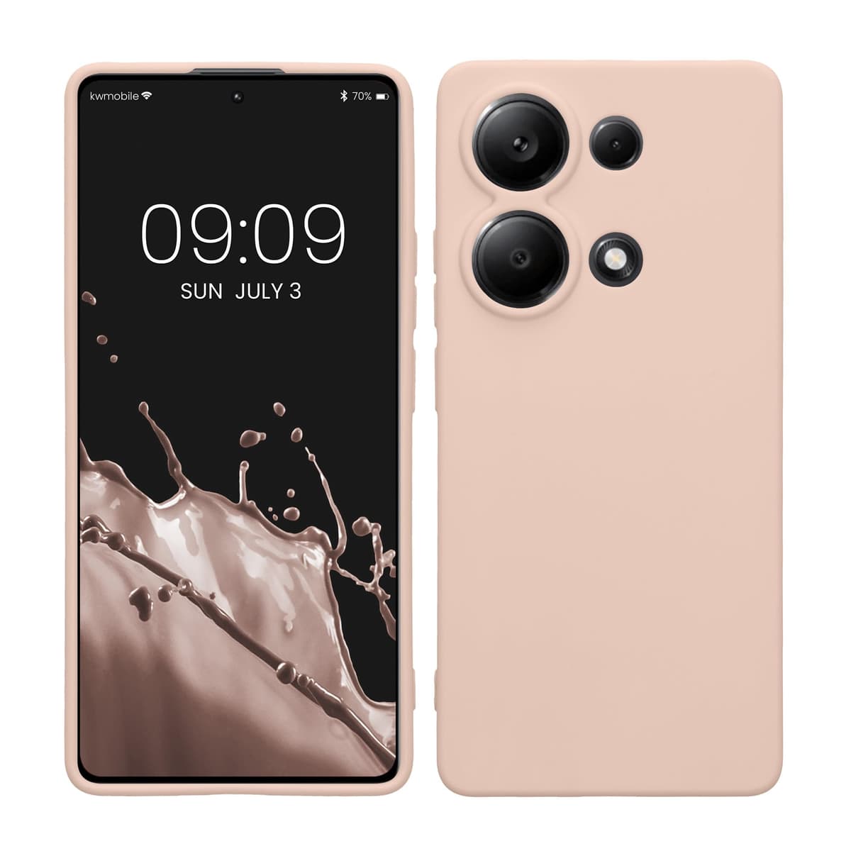 kwmobile Carcasa Compatible con Xiaomi Redmi Note 14 Pro 5G / Poco X7 Funda - Funda Ultrafina de TPU con Bordes elevados - Lavanda Metalizado — view 35