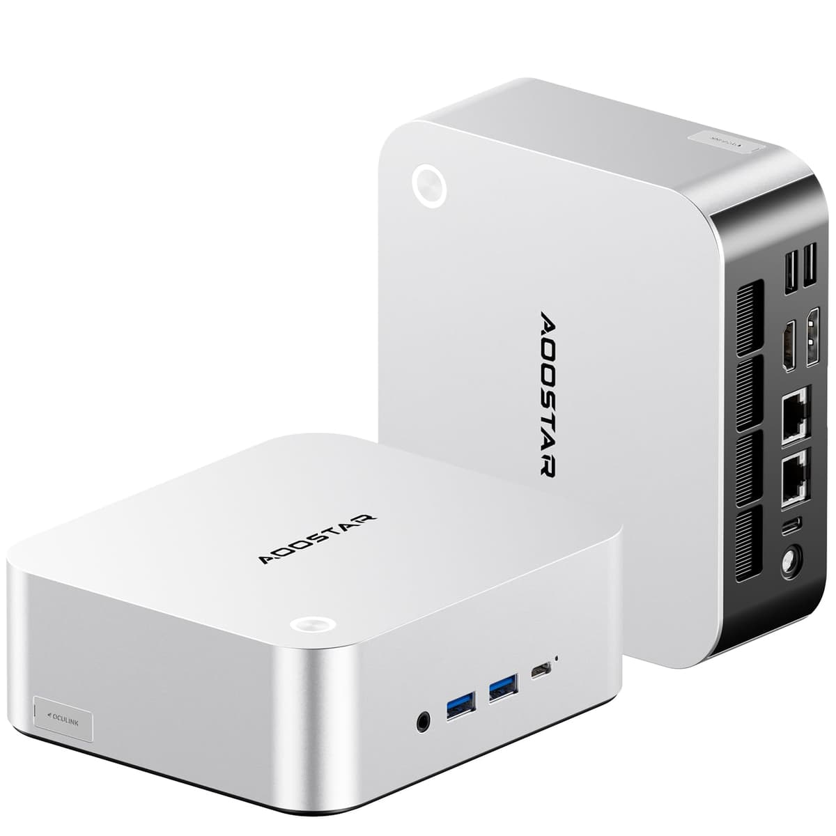AOOSTAR GEM12 MAX Mini PC Ryzen 7 8745HS (8C/16T up to 5.1GHz), Support OpenClaw NO RAM NO SSD, Radeon 780M Graphics Gaming Computers, with OCuLink Dual USB4, HDMI/Dual 2.5G LAN/ BT5.2/WIFl6 — view 8