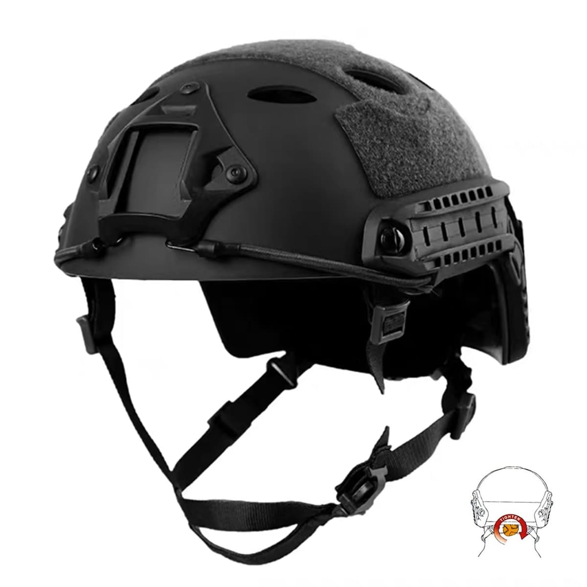 Casco táctico Estilo Militar, Casco de Airsoft Paintball Casco para con protección Gafas para Airsoft o Paintball, con Gafas, para Combate en Espacios Cerrados