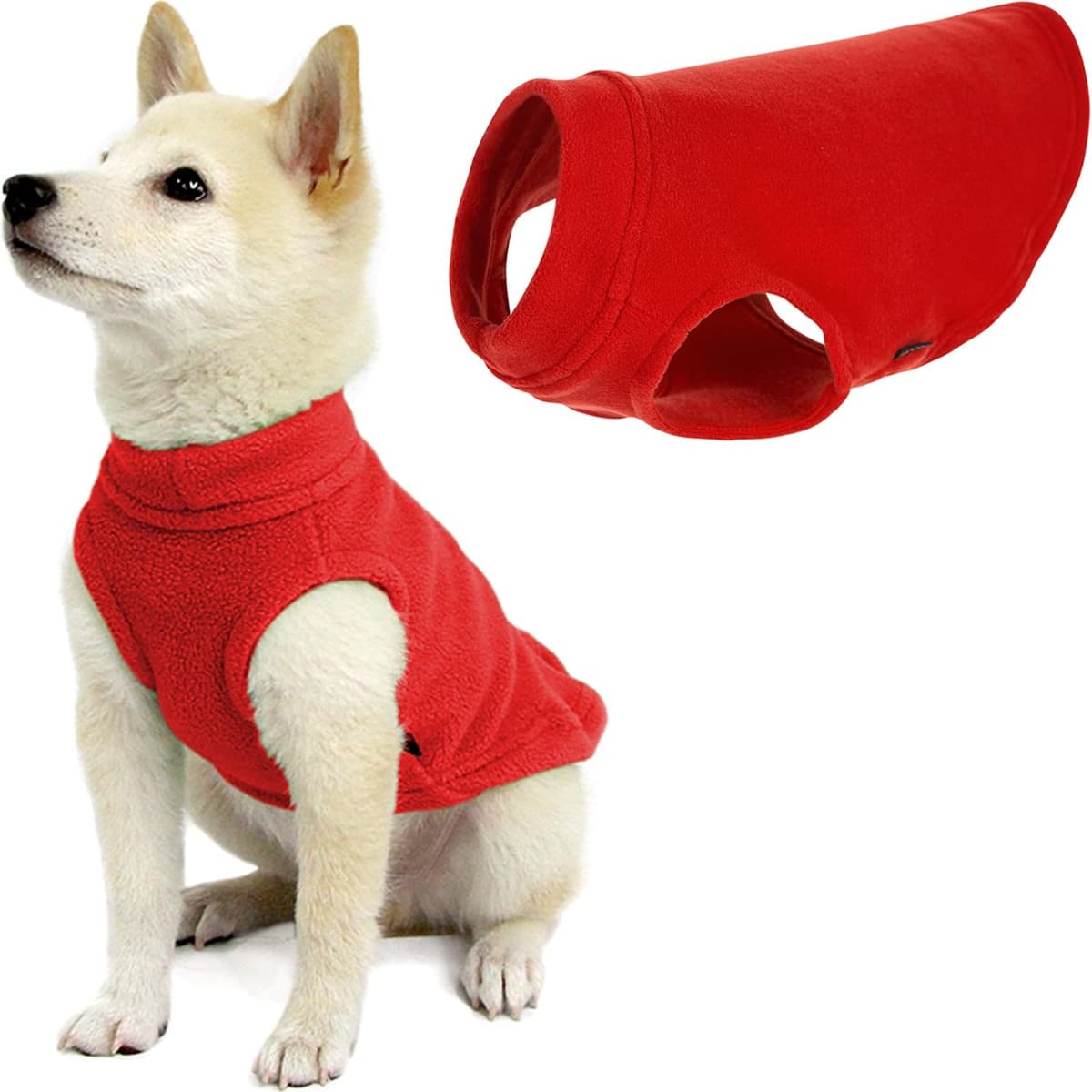 Gooby Stretch Fleece Pull Over Cold Weather Dog Vest, 2X-Large, Black — view 31
