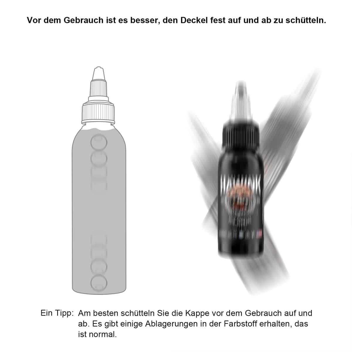 HAWINK Tinta de Tatuaje Profesional Negro Puro 1 Botella con 1oz (30ml) Pure Black Ink TI203DE-30-001 — view 3