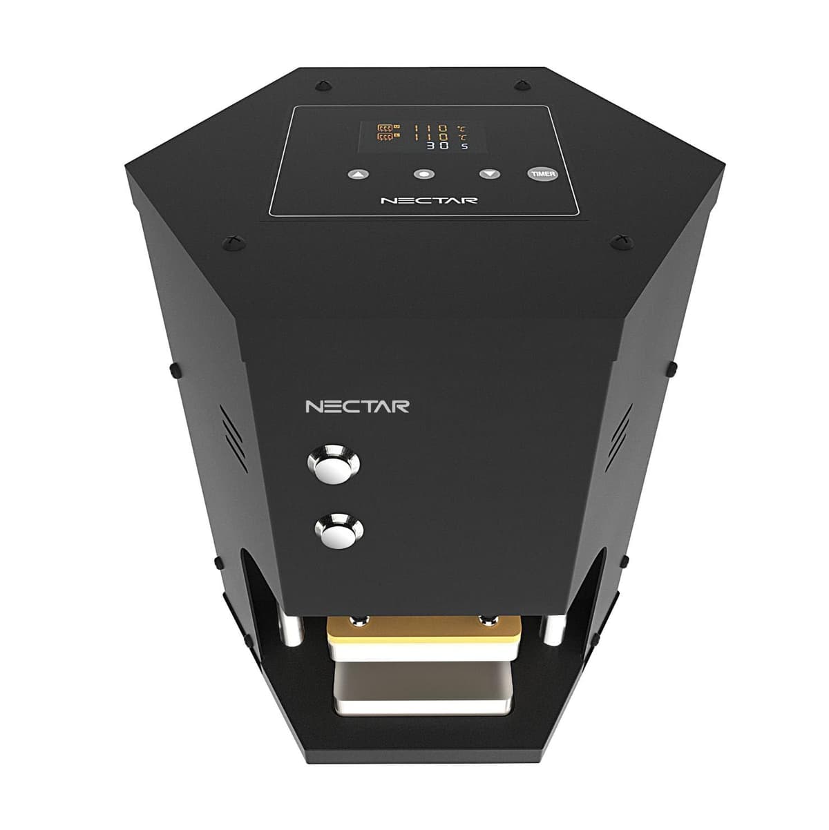 NECTAR Hex Press | Electric Rosin Press Kit + 2 Year Warranty | 1.5 Ton Automatic Press with Electrically Controlled Plates, LED Display, Timer and Accessories — view 3