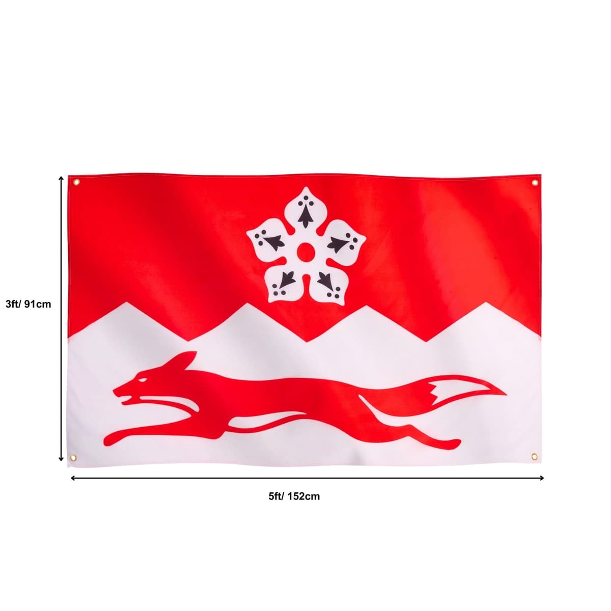 Runesol Cornwall Flag - 91x152cm, 3ft x 5ft, Cornish Flag, 4 Grommets, Eyelet in Every Corner, Premium Quality, Inside & Outside Use, Vivid Colours — view 1269