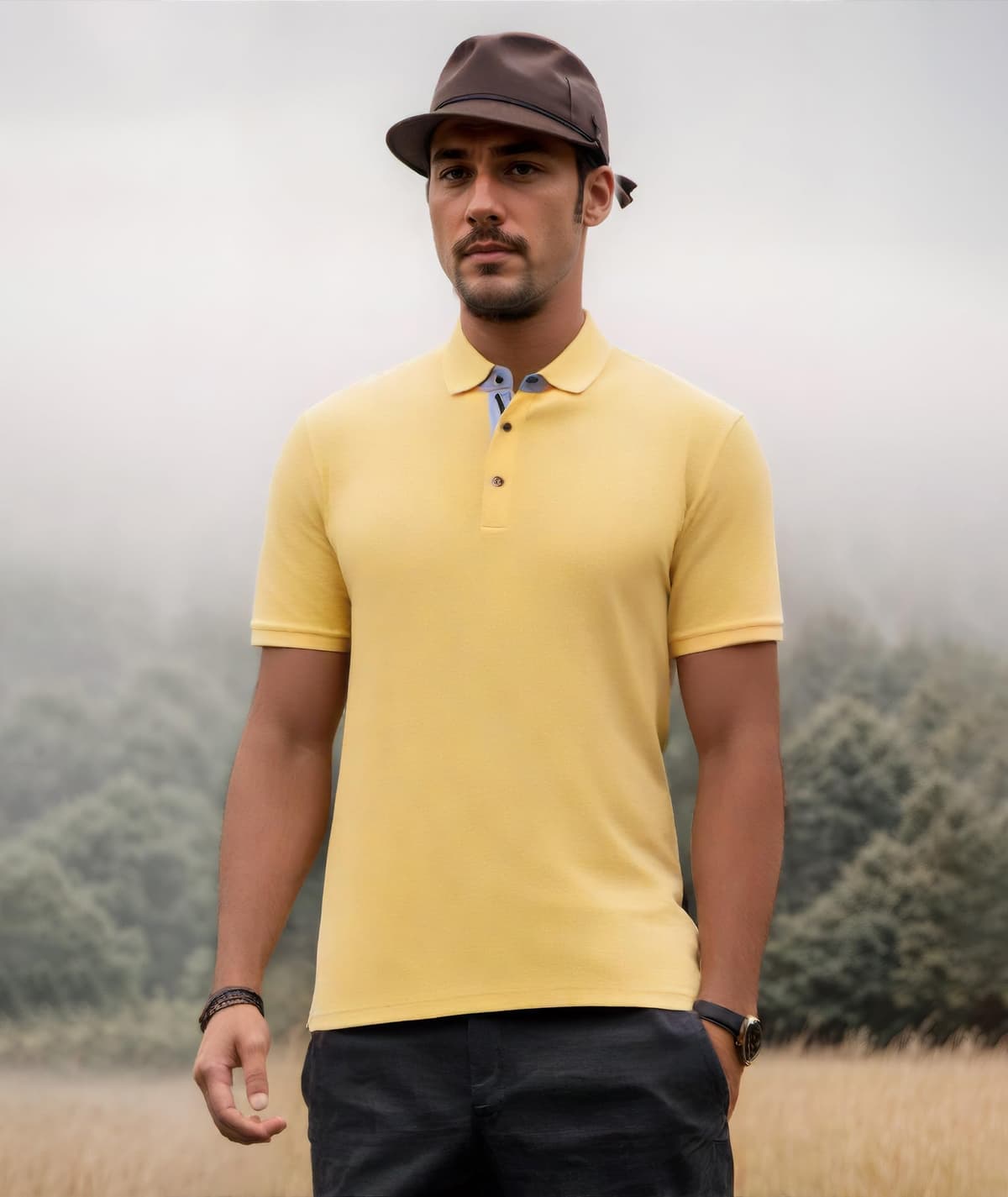 Camisas polo de manga corta para hombre, estilo casual, ajustadas, con botones, camisetas ligeras de golf para hombre — view 6