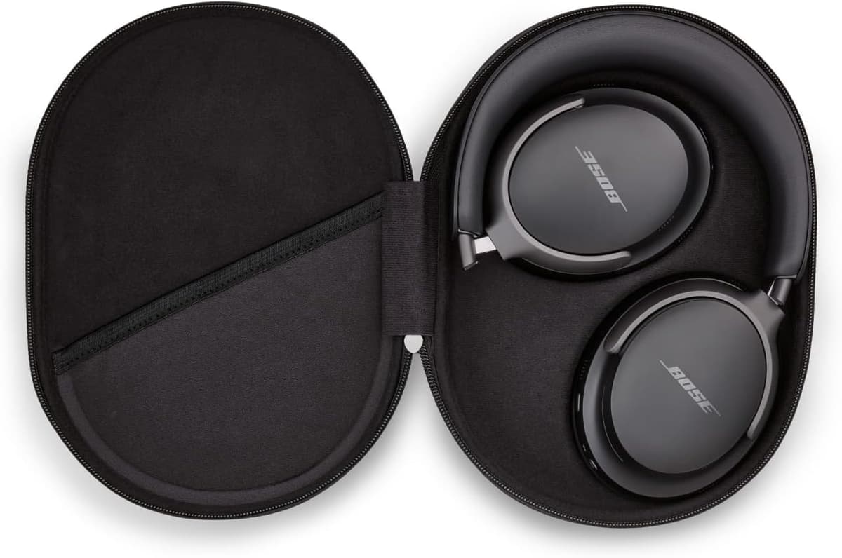 Bose QuietComfort Ultra Bluetooth Wireless Noise Cancelling Headphones for music with Spatial Audio, Over-the-Ear Headphones with Mic, Up to 24 Hours of Battery Life, Black — view 2