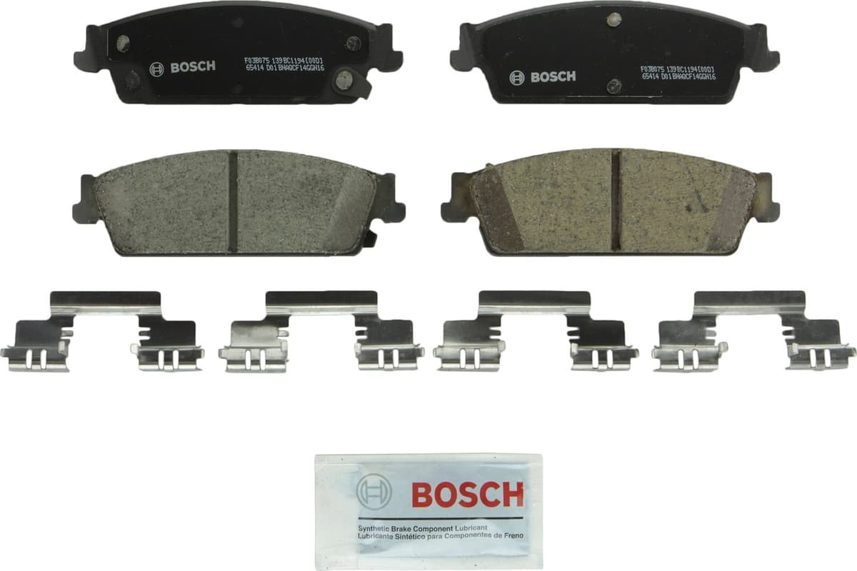 Bosch BC914 QuietCast Premium Ceramic Disc Brake Pad Set For: Acura ILX; Honda Accord, Civic, CR-V, Element, Fit, Front — view 101