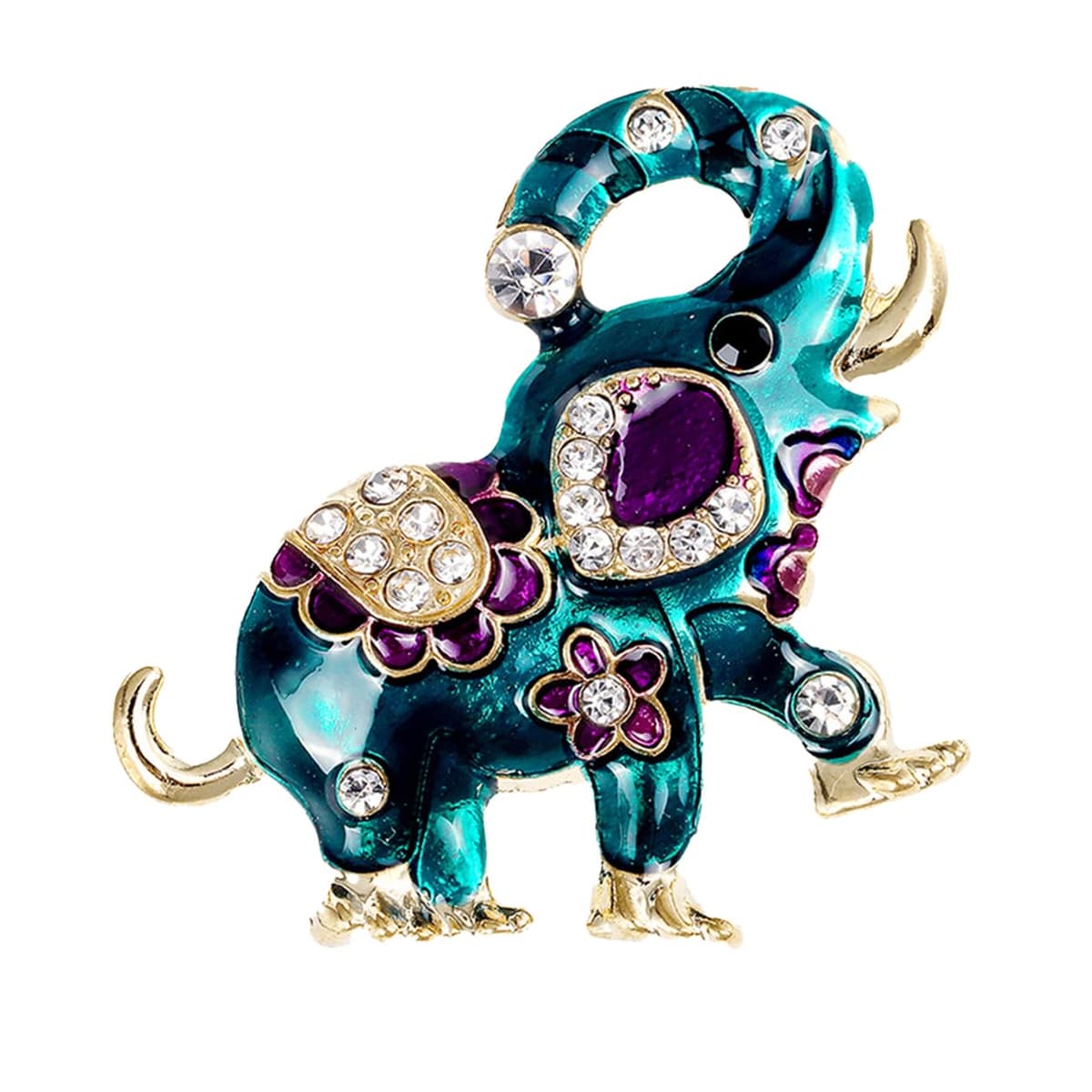 FAIRYGATE Brooch Pins Retro Crystal Rhinestone Brooches for Shirt Collar Decoration, B20 — view 57