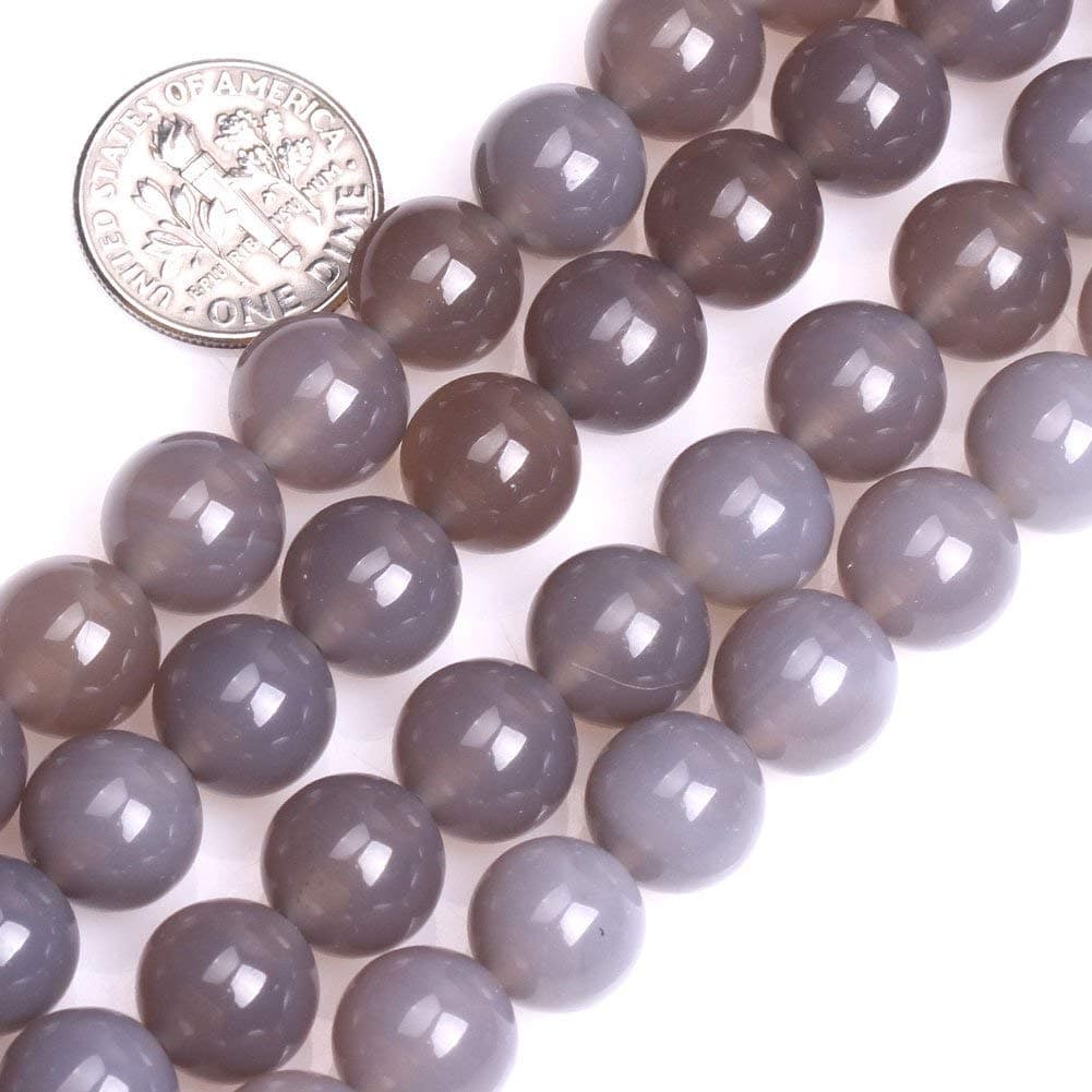 6mm Natural Green Agate Beads Round Semi Precious Gemstone Loose Beads for Jewelry Making (63-66pcs/strand) — view 5