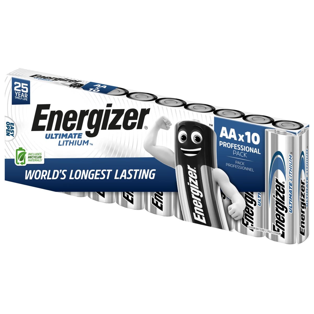 Energizer Ultimate Lithium AA Batteries (10 Pack) - The World's Longest Lasting Double A Battery - 100% Leak Proof Construction - 25 Year Shelf Life — view 8