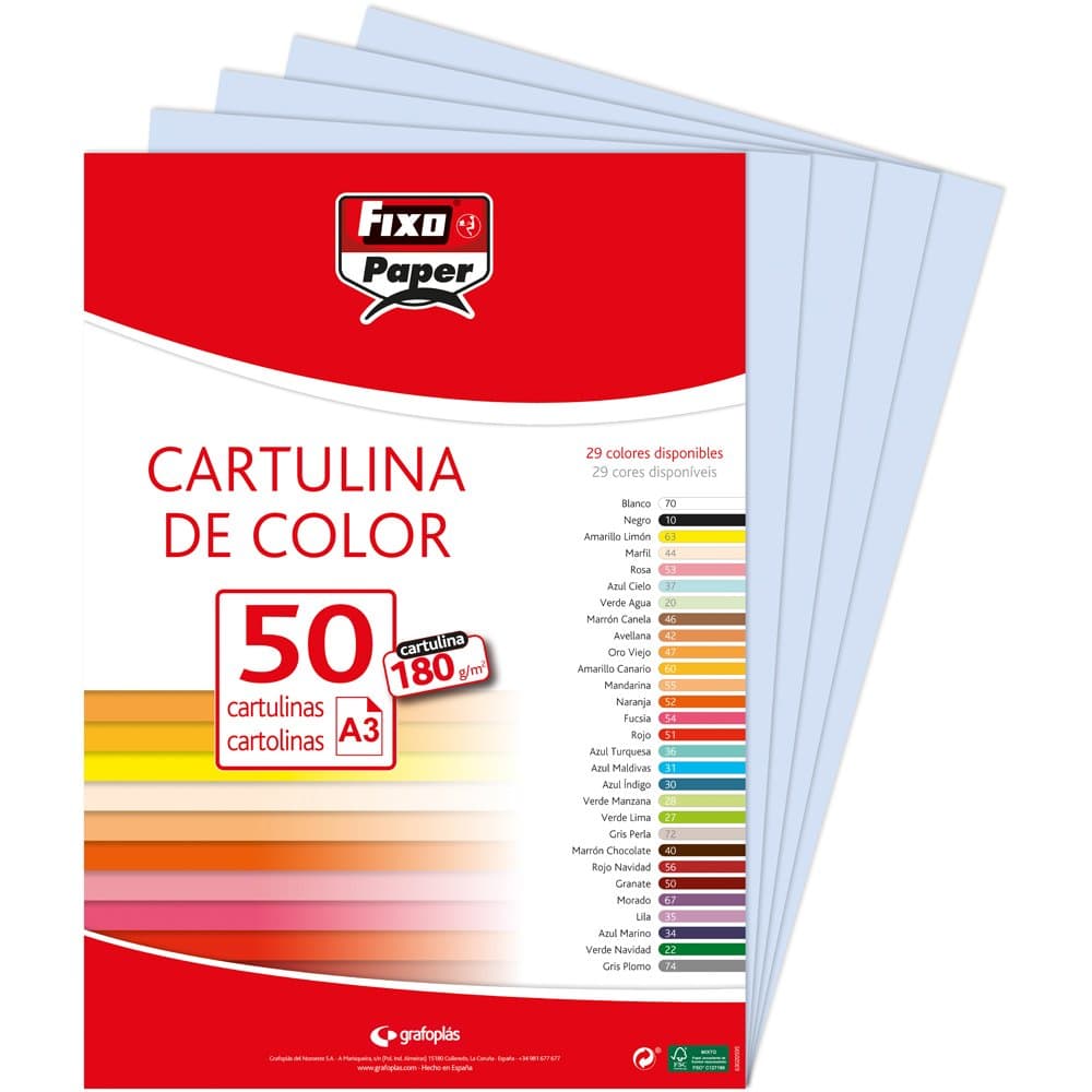 Fixo Paper 11110470 - Pack de 100 – Cartulina blanca A4, 180g — view 15