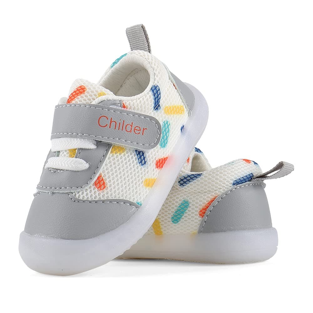 MASOCIO Baby Boys Girls First Walking Shoes Infant Toddler Trainers Anti-Slip Shoes — view 7