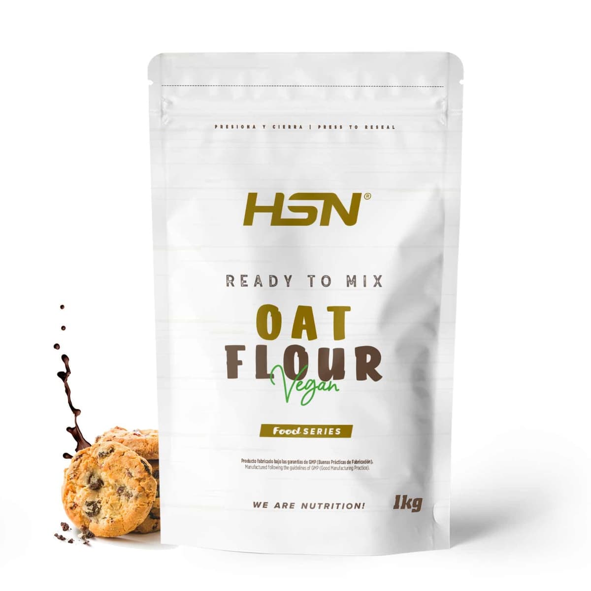 HSN Harina de Avena de Sabores Instantánea en Polvo | Sin Sabor 3Kg = 60 Tomas por Envase | Sin Azúcares Añadidos | Ideal Tortitas de Avena, Batidos de Proteínas | No-GMO, Vegano — view 33