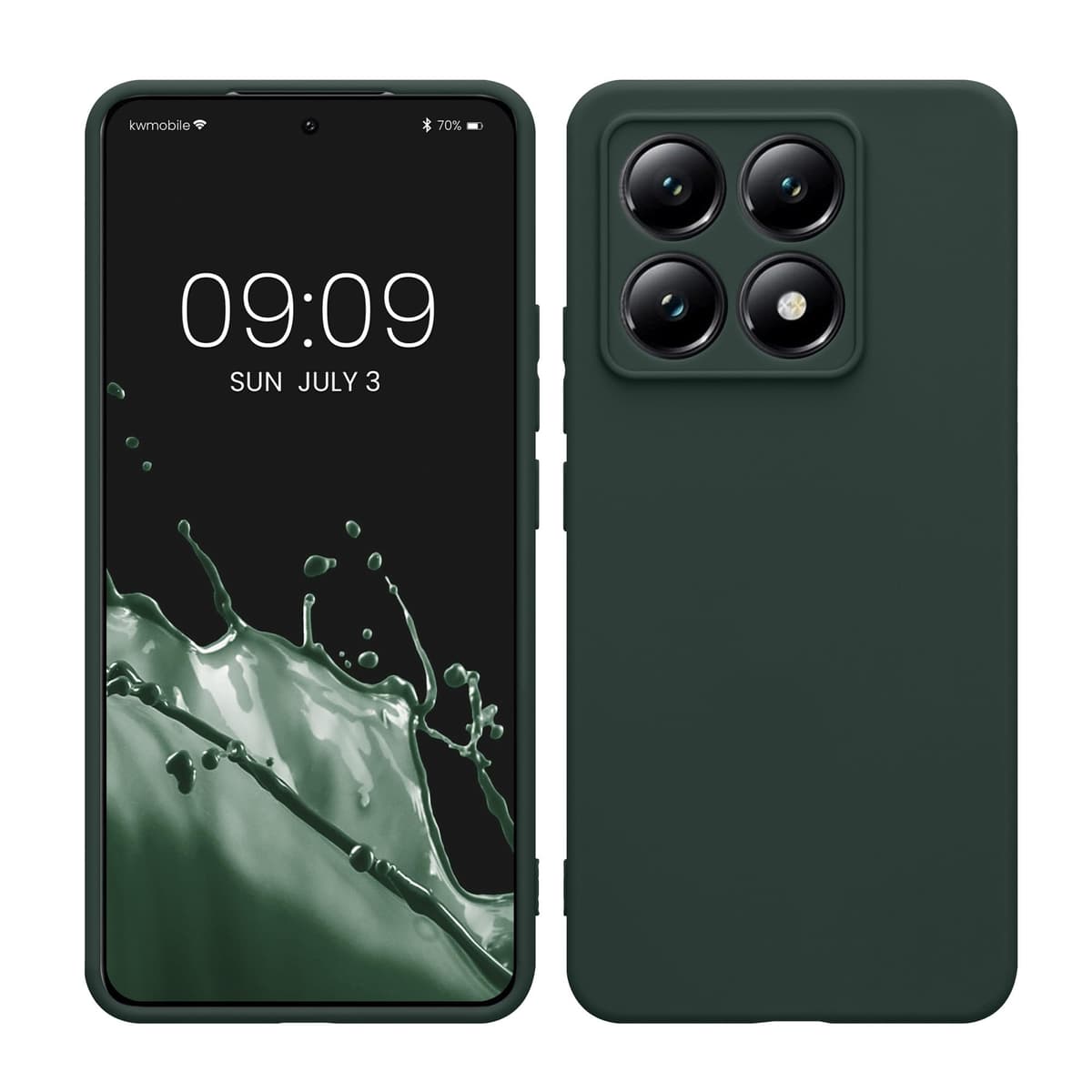 kwmobile Carcasa Compatible con Xiaomi Redmi Note 14 Pro 5G / Poco X7 Funda - Funda Ultrafina de TPU con Bordes elevados - Lavanda Metalizado — view 238