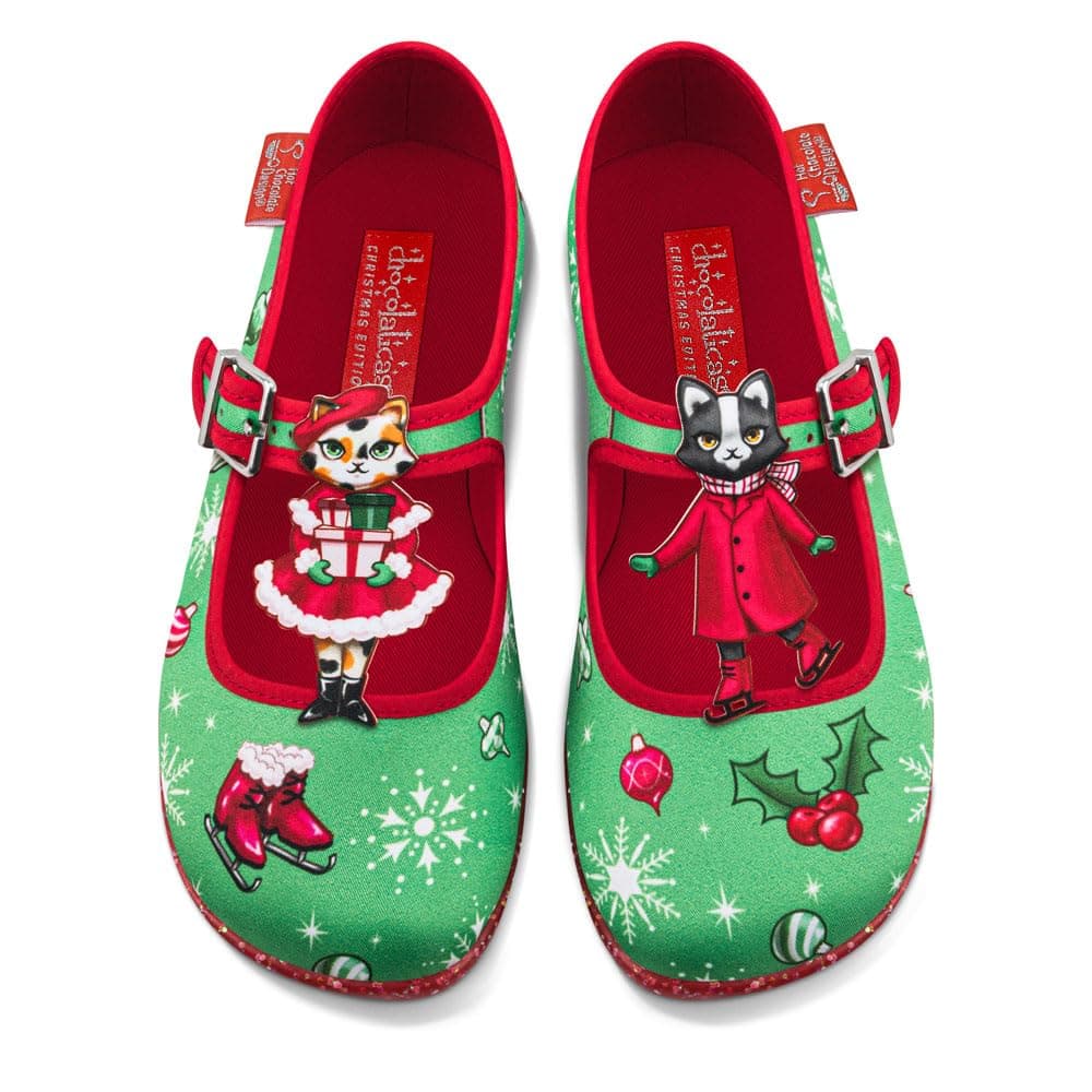 Hot Chocolate Design Chocolaticas Funky Canvas Women's Mary Jane Flat Shoes — view 33