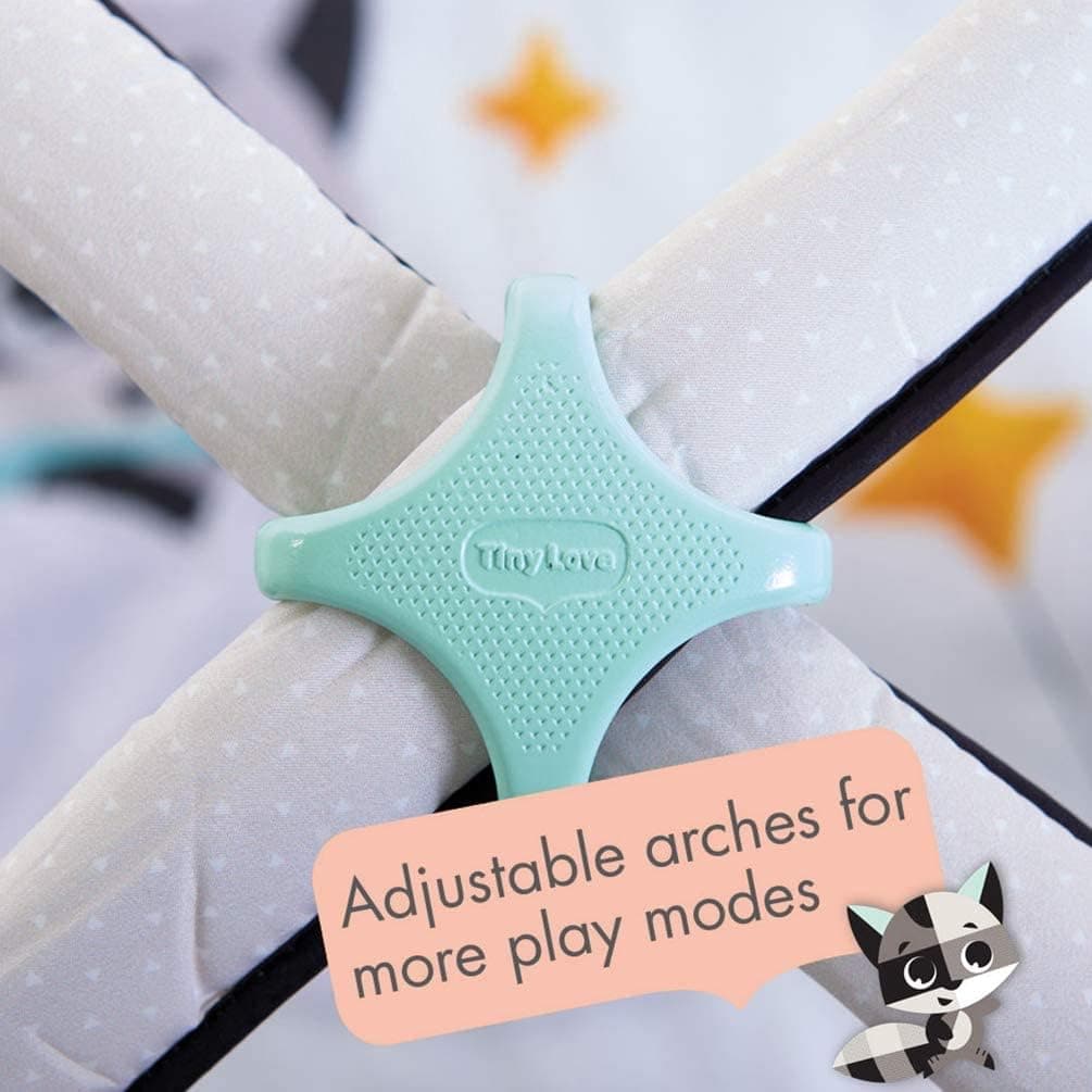 Tiny Love Black & White Gymini, 2-in-1 Musical Baby Play Mat, 0+ Months, Baby Play Gym, 18 Activities, Interactive Musical Toy, High Contrast Book, Adjustable Arches, Magical Tales — view 3