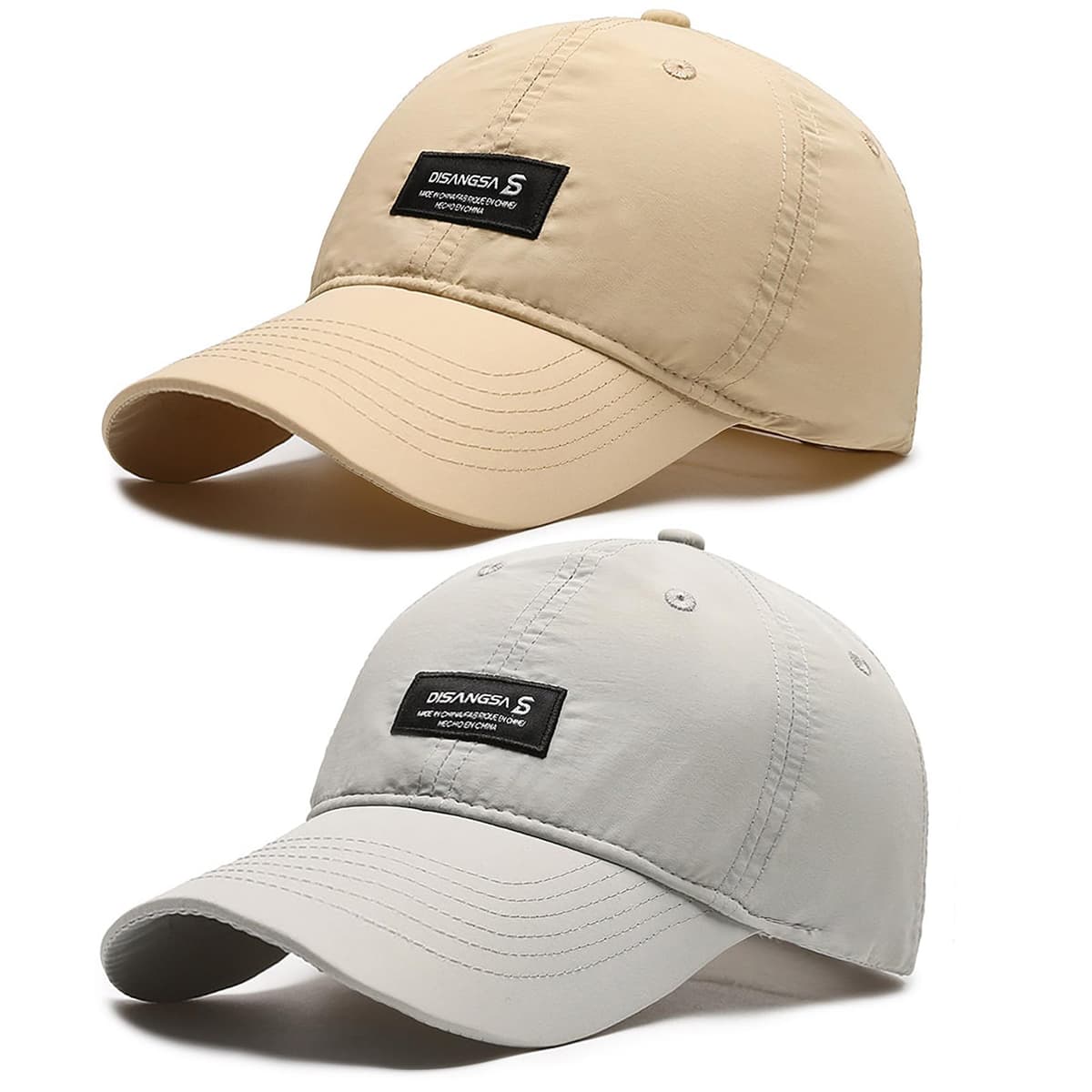 LCKEBT 2 Packs Gorras Verano Running Hombre Impermeable, Gorra de Béisbol Secado Rápido Protección Solar, Sombrero de Sol de Transpirable Ligeras Plegable para Senderismo Pesca Jungla — view 9