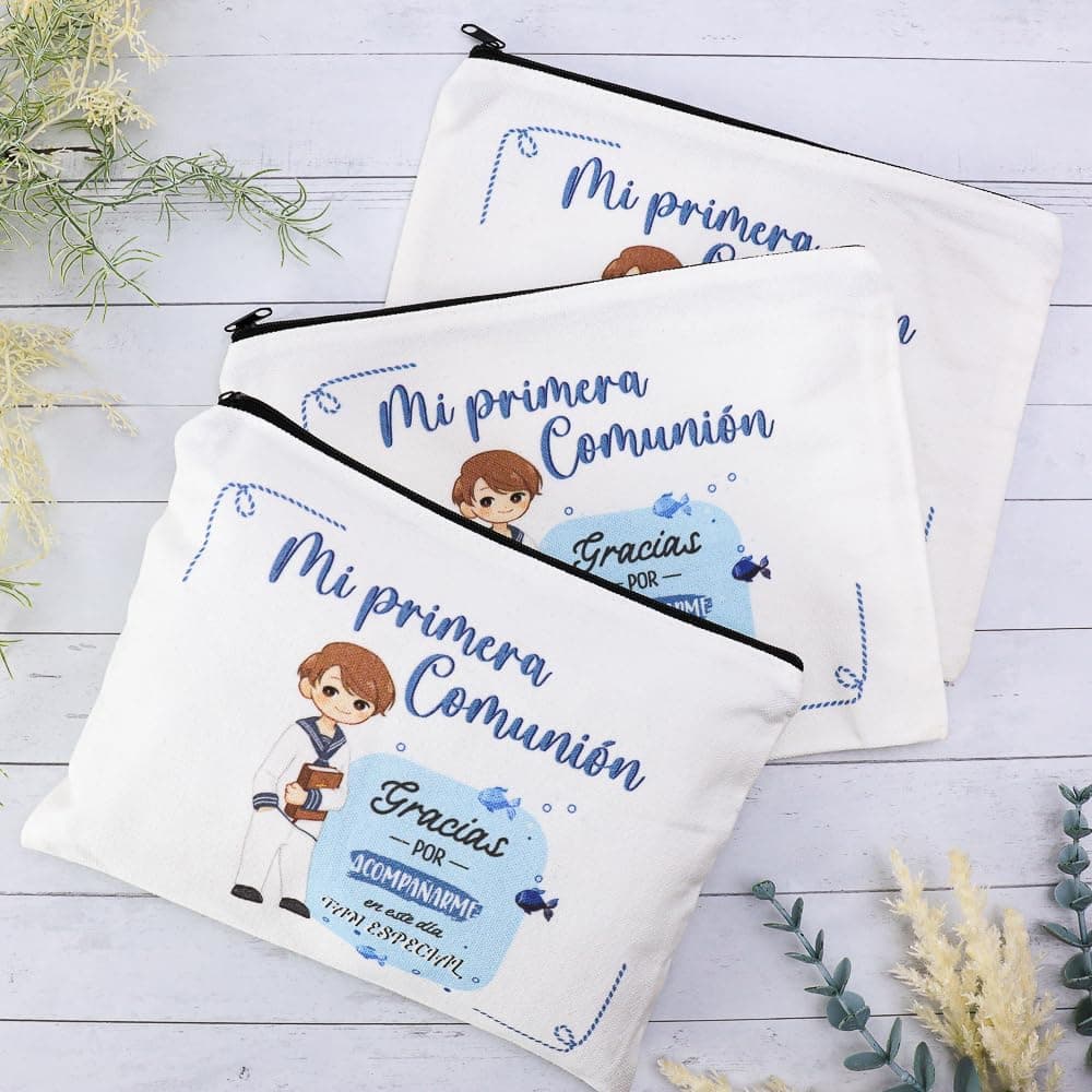 Pack de 6 a 36 uds, Neceser comunión niño o niña, Neceser Mujer Detalle comunión,18x23.5cm, Detalles Invitados comunión, Recuerdos comunión, Detalles Mujer, Regalantes (6, Niño) — view 4