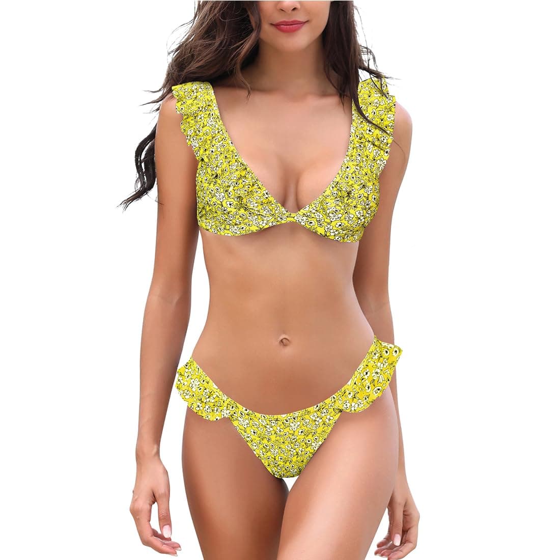 SHEKINI Trenza para Mujer Bañador de Dos Piezas Lindo Bikini para Bandeau — view 6
