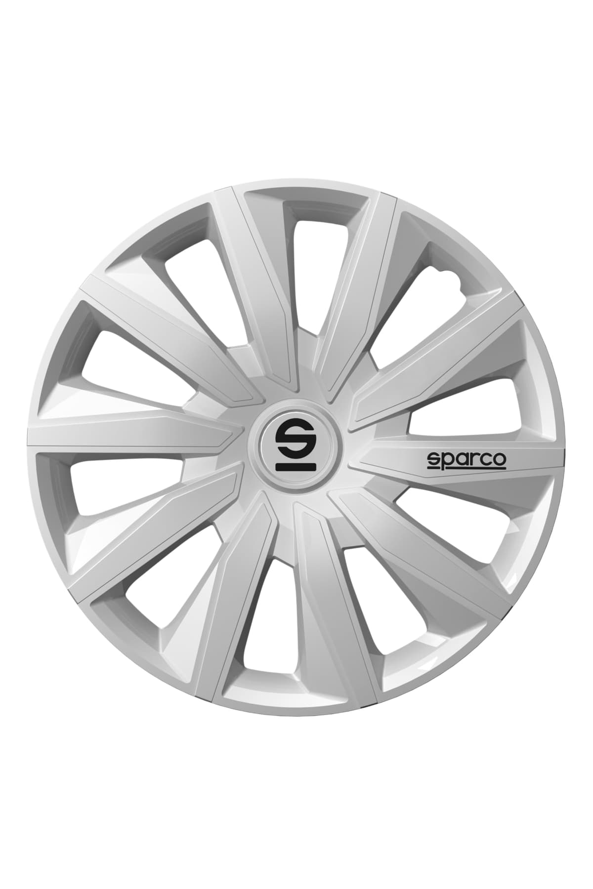 Sparco SPC1491BKSV Tapacubos Lazio, Negro/Plata, Set de 4, 14 pulgadas — view 24