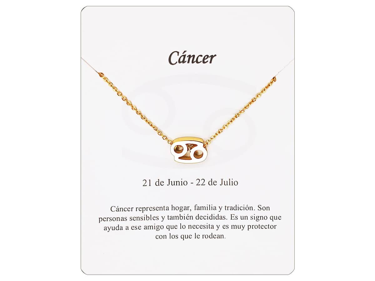 Collar Signo Zodiaco Acero Inoxidable hermosa Tarjeta Significado Signo Zodiacal Colgante Horóscopo Para mujer Regalo Cumpleaños — view 15