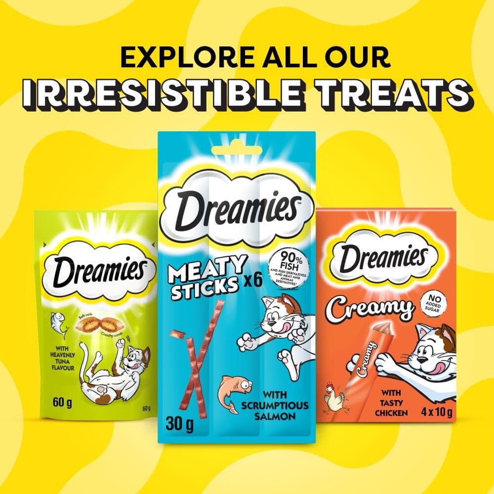 DREAMIES - Cat Treats - 12 x 60g - Multipack Biscuits - Variety Snack Box - 12 Pouches — view 10