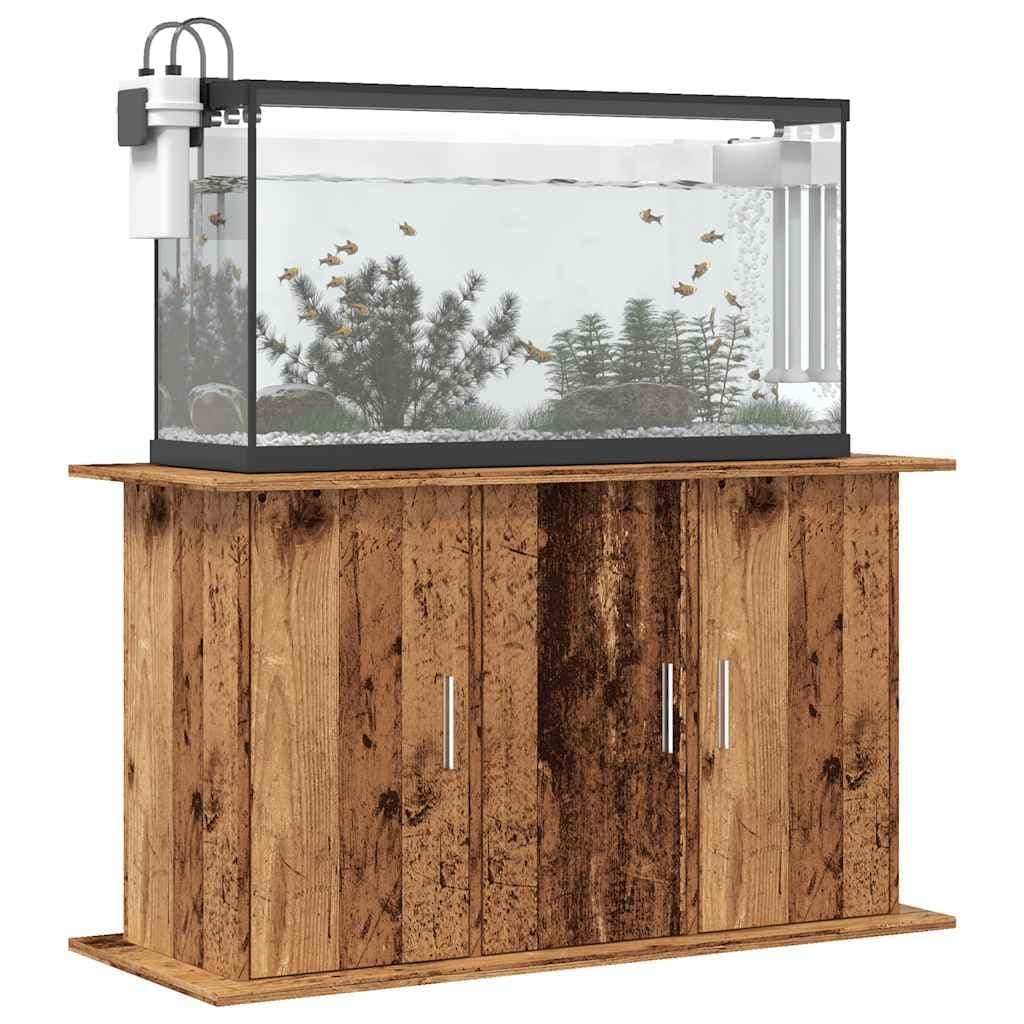 vidaXL Aquarium Stand Old Wood 101x41x58 cm Engineered Wood, fish tank cabinet, aquarium cabinet, fish tank unit, fish tank stand, stand for aquarium — view 4