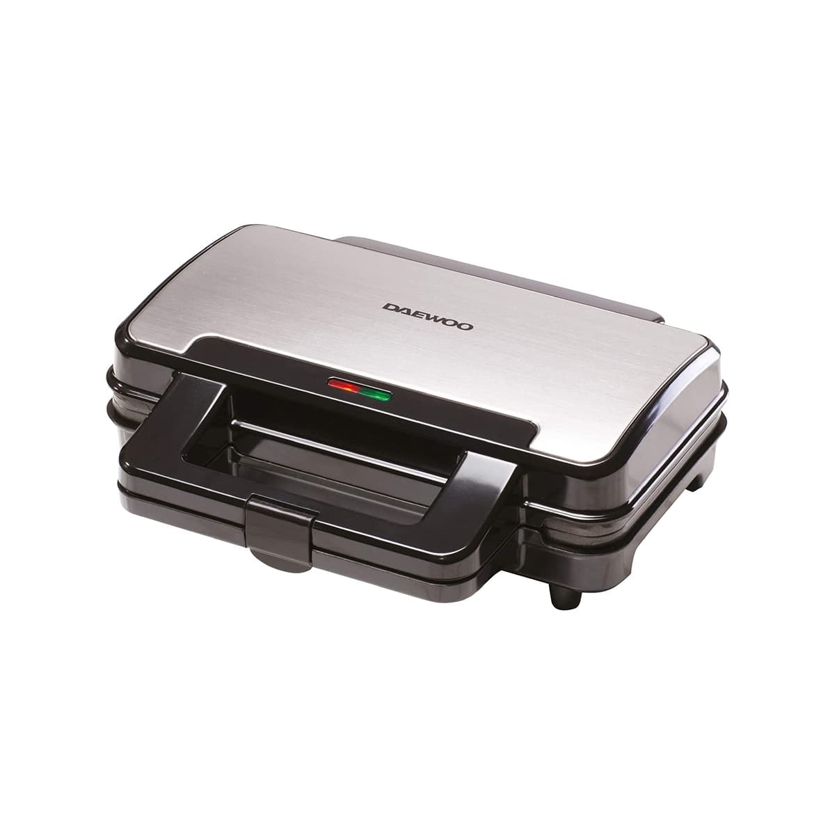 Daewoo Compact Sandwich Maker 750W, Non-Stick Toastie Maker with Dual Indicator Lights & Latch Lock, Easy Clean Sealed Sandwich Press – Ideal for Quick Snacks at Home — view 5