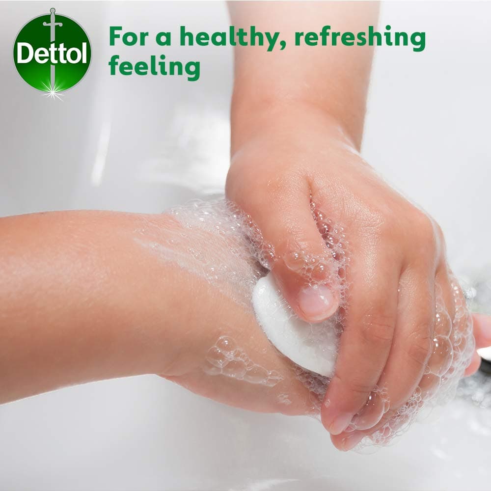 Dettol Soap, Original Antibacterial Bar, 2 Pack (100g x 2) Disinfectant, Soft on Skin, Tough on Dirt, Suitable for Everyday Use, Contains Skins Moisturising Agents, Kills 99.9 Percent of bacteria — view 4