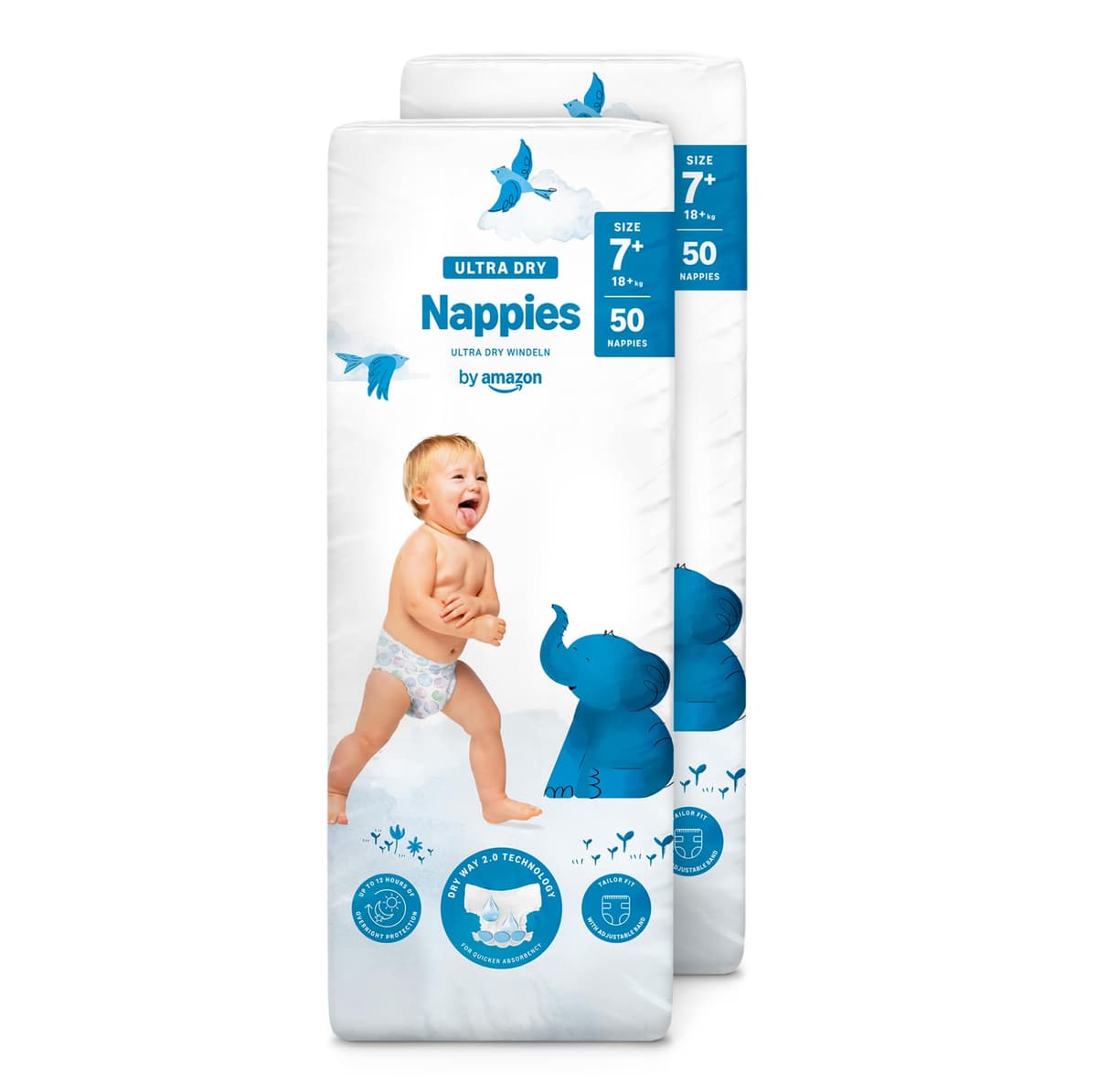 By Amazon - 70 Ultra Dry Nappies - Size 6 (15+ kg) (Previously a Mama Bear Brand, Same Product) — view 7