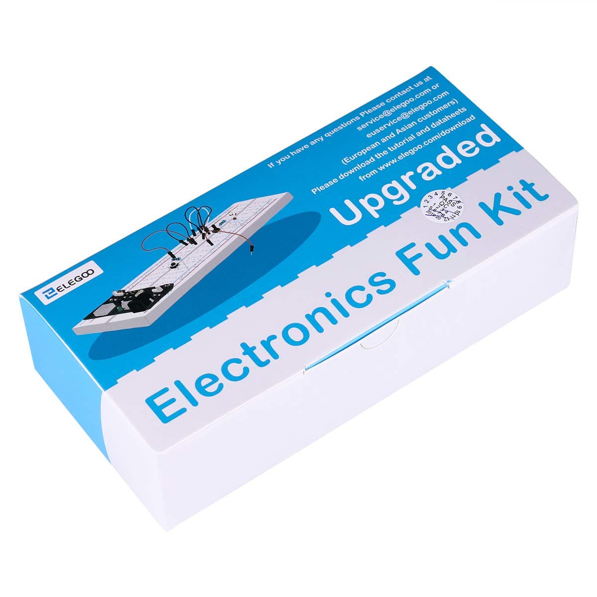 ELEGOO Electronics Fun Kit with Power Supply Module, Jumper Wire, Precision Potentiometer, 830 tie-points Breadboard for Arduino, Raspberry Pi, STM32, Datesheet Available — view 6