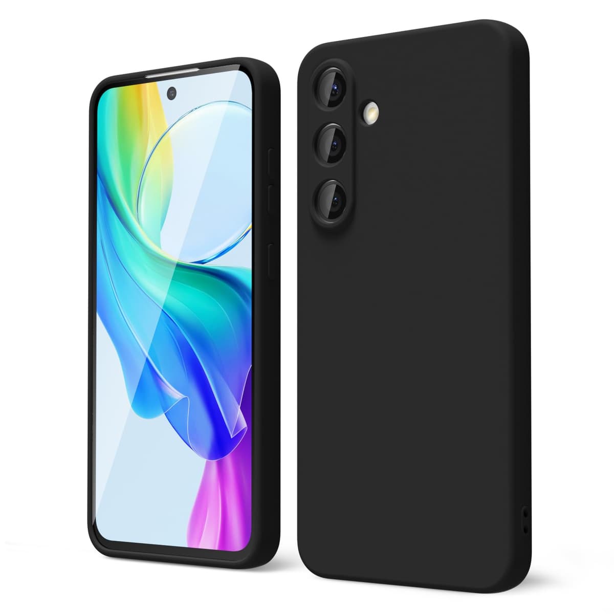 oakxco for Samsung Galaxy S23 Phone Case Liquid Silicone,Cute Thin Slim Soft Rubber TPU Plain Smooth Gel Cover for Women Girl Aesthetic Design, Matte Solid Protective & Shockproof, Burgundy Plum Wine — view 90