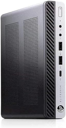 HP EliteDesk 800 G3 Mini Business Desktop Computer, Intel Core i5-6500T, 32GB DDR4 RAM, 512GB NVMe SSD, Built-in Intel AX200 WiFi 6 + Bluetooth, Wireless Keyboard and Mouse, Windows 11 Pro (Renewed) — view 5