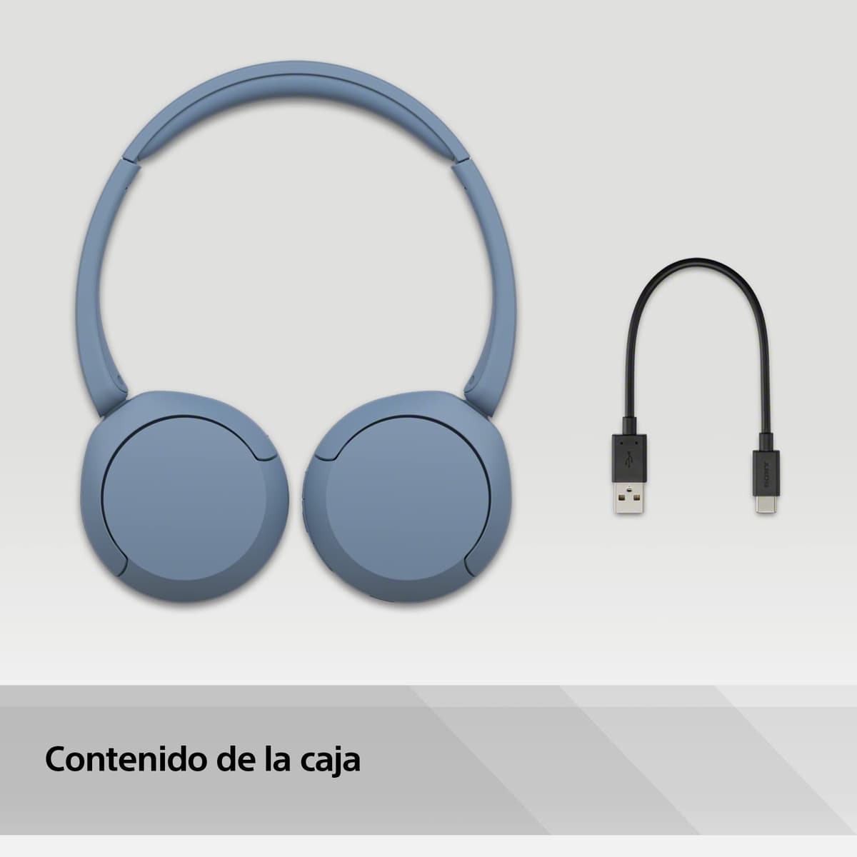 Sony WH-CH520 Auriculares de diadema inalámbricos Bluetooth, diseño ligero, 50 h de batería, carga rápida, ecualizador, llamadas nítidas, iOS y Android - Azul — view 12