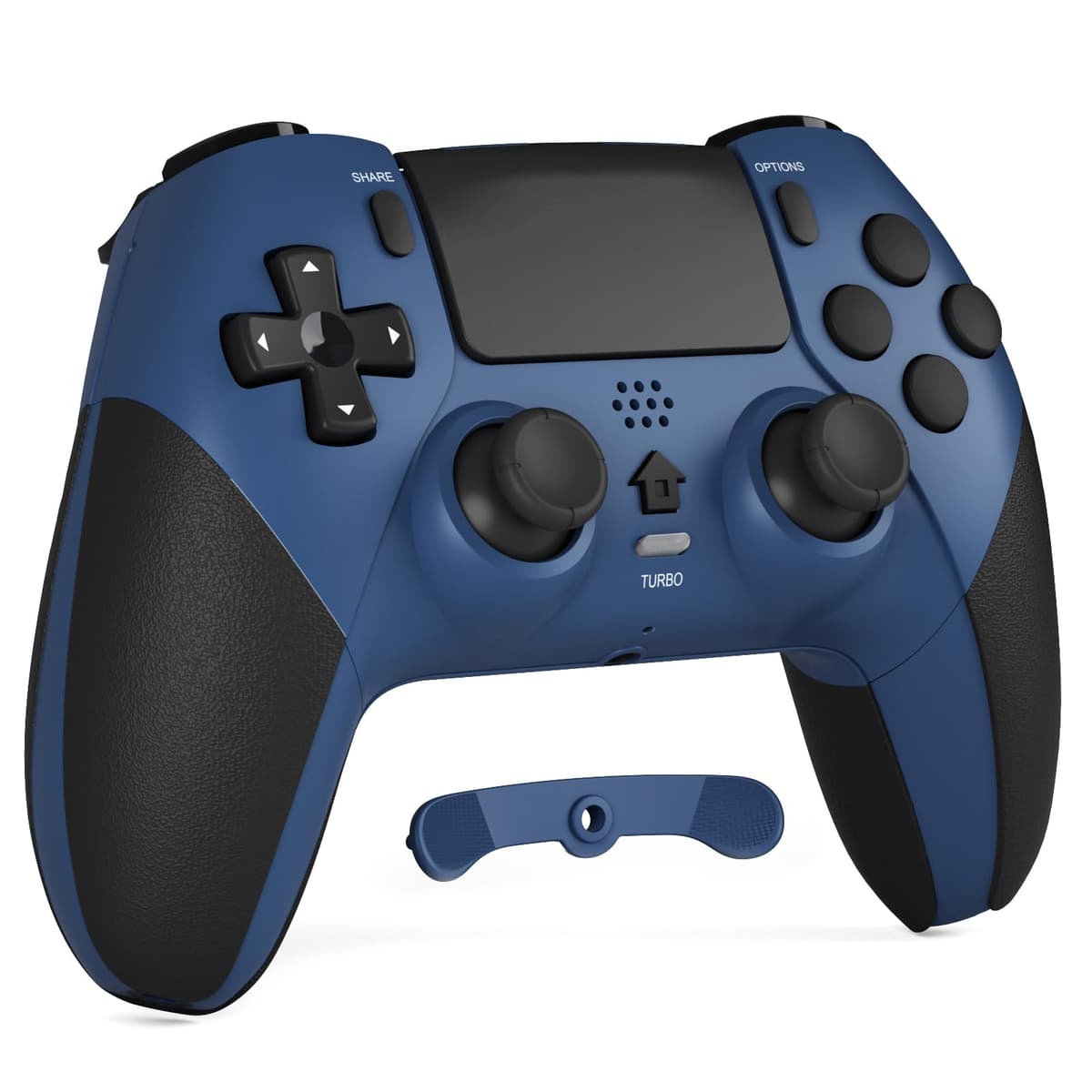 CHEREEKI Mando Inalámbrico para PS4, Pro y Slim con Doble Vibración, Giroscópico, Turbo, Touchpad y Conector de Audio