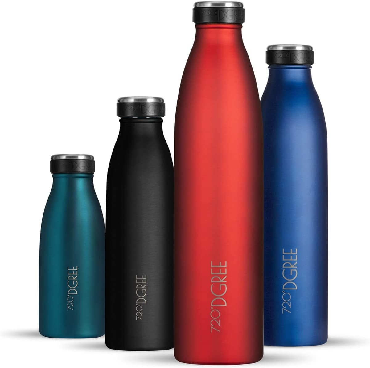 720°DGREE Botella Agua Acero Inoxidable “milkyBottle“ – 1litro - Sin BPA Free, Antigoteo y Prueba de Fugas - Frasco térmico, Cantimplora Aislada - Bebida con Gas, Deporte, Escuela, Gimnasio Exteriore — view 25
