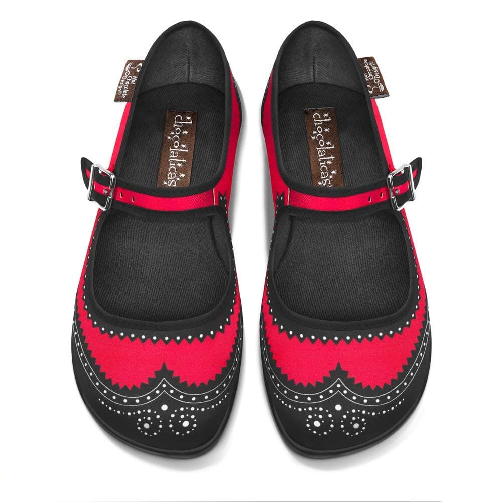 Hot Chocolate Design Chocolaticas Funky Canvas Women's Mary Jane Flat Shoes — view 63