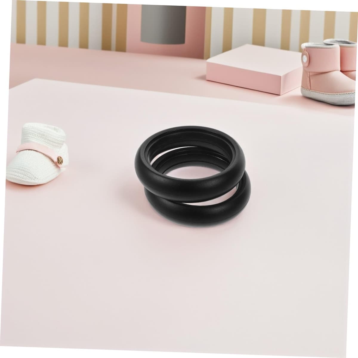 Universal and Sturdy Rubber Material 5 Inch Stroller Tire Replacement Rubber Smooth Pushchair Wheel Tire with Smooth Rolling Feature for Buggy and Buggy — view 5