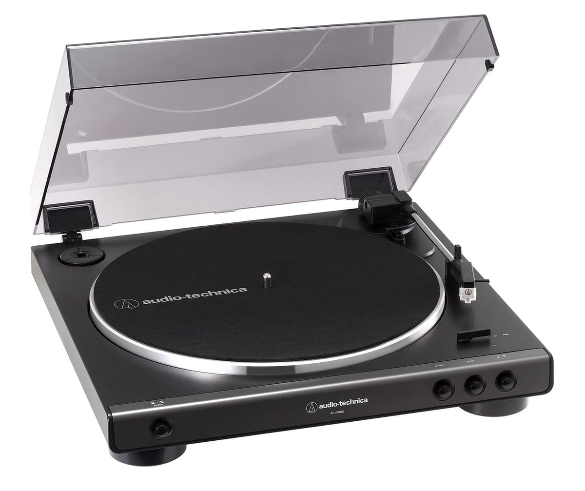 Audio-Technica LP60XBK Giradiscos Automático Estéreo de Tracción por Correa Negro — view 3