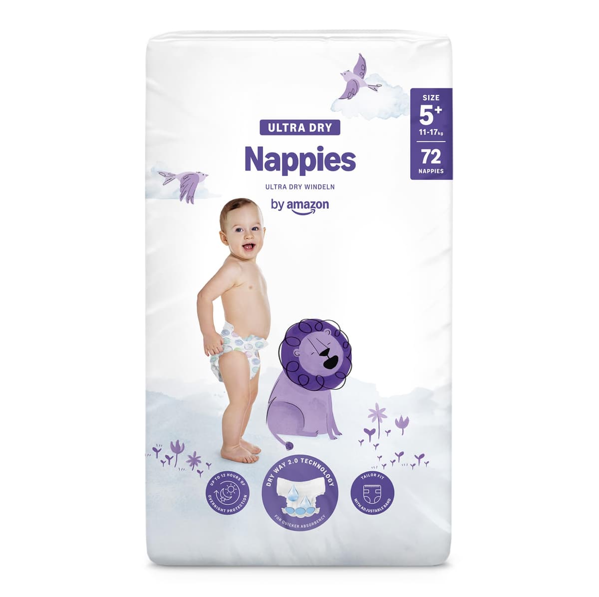 By Amazon - 70 Ultra Dry Nappies - Size 6 (15+ kg) (Previously a Mama Bear Brand, Same Product) — view 18