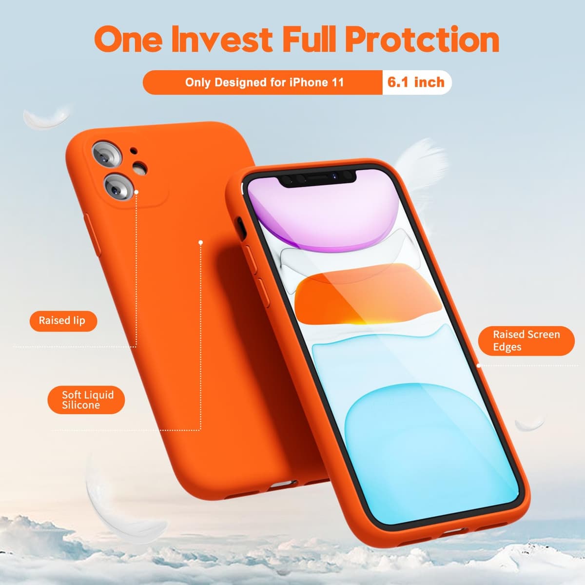 oakxco for iPhone 17 Pro Max Phone Case Liquid Silicone, Cute Thin Slim Grip Soft Rubber Gel for Women Men, Smooth Matte TPU Plain Solid Color Girly Simple Case with Camera Cover, Light Pink — view 1791