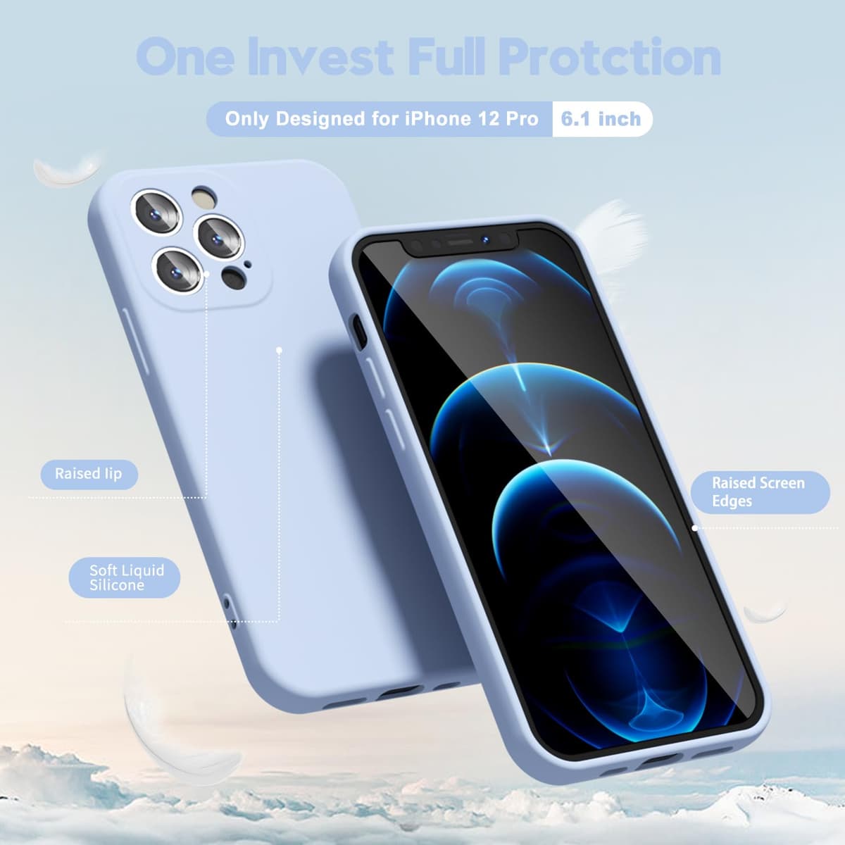 oakxco for iPhone 17 Pro Max Phone Case Liquid Silicone, Cute Thin Slim Grip Soft Rubber Gel for Women Men, Smooth Matte TPU Plain Solid Color Girly Simple Case with Camera Cover, Light Pink — view 135