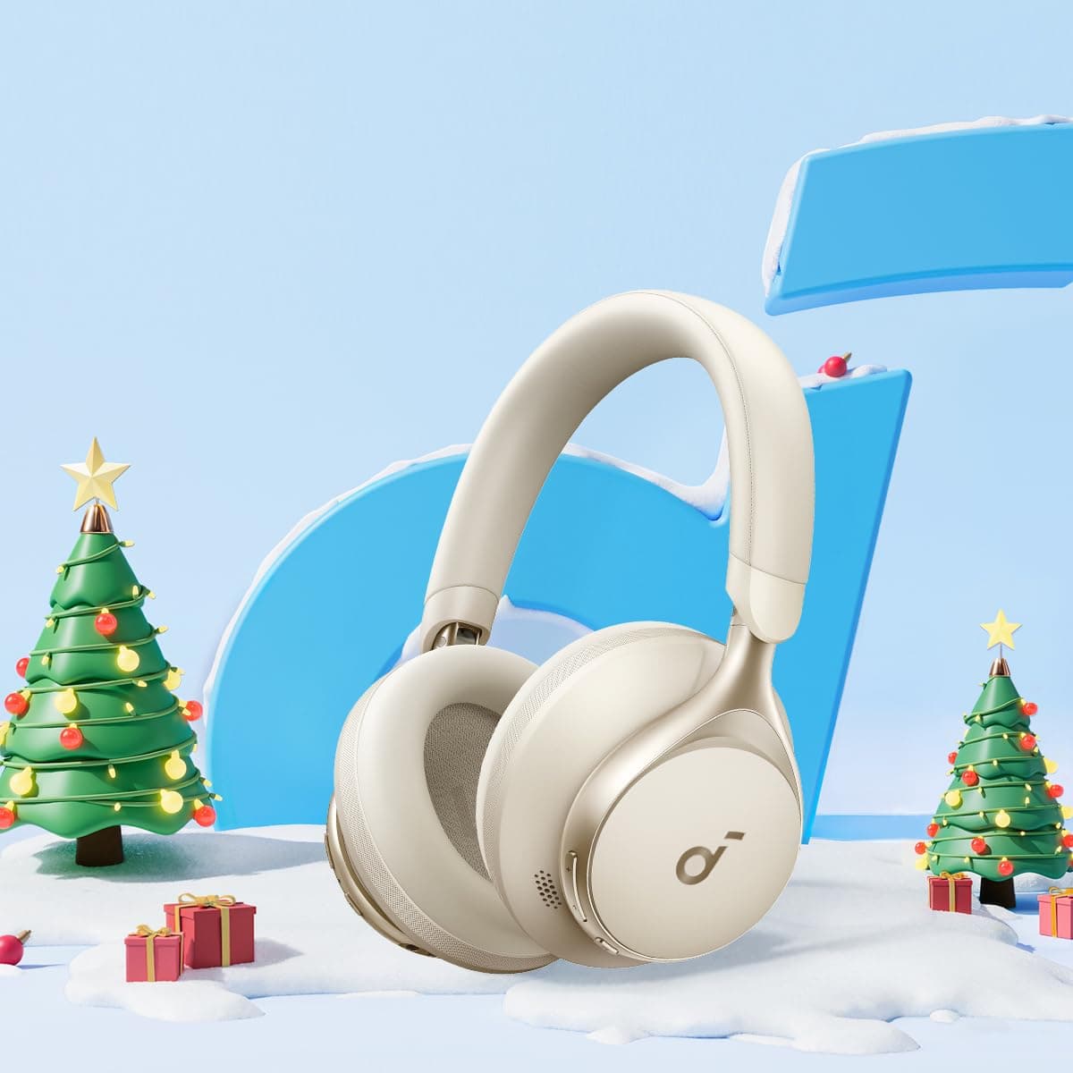 soundcore by Anker, Space One, Adaptive Active Noise Cancelling Headphones, 2X Stronger Human Voice Reduction, 40H ANC Playtime, App Control, LDAC Hi-Res Wireless Audio, Comfortable Fit, Bluetooth 5.3 — view 2