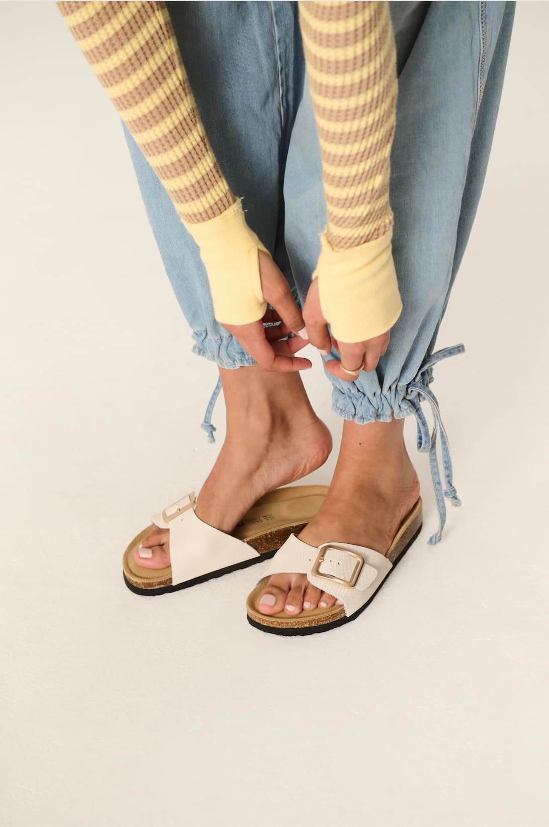 Project Cloud 100% Genuine Leather Sandals Women Dressy Beach Essentials Slides for Women Footwear - Lightweight with Memory Foam Insole Sandals for Women 2026 - Womens Slides — view 22