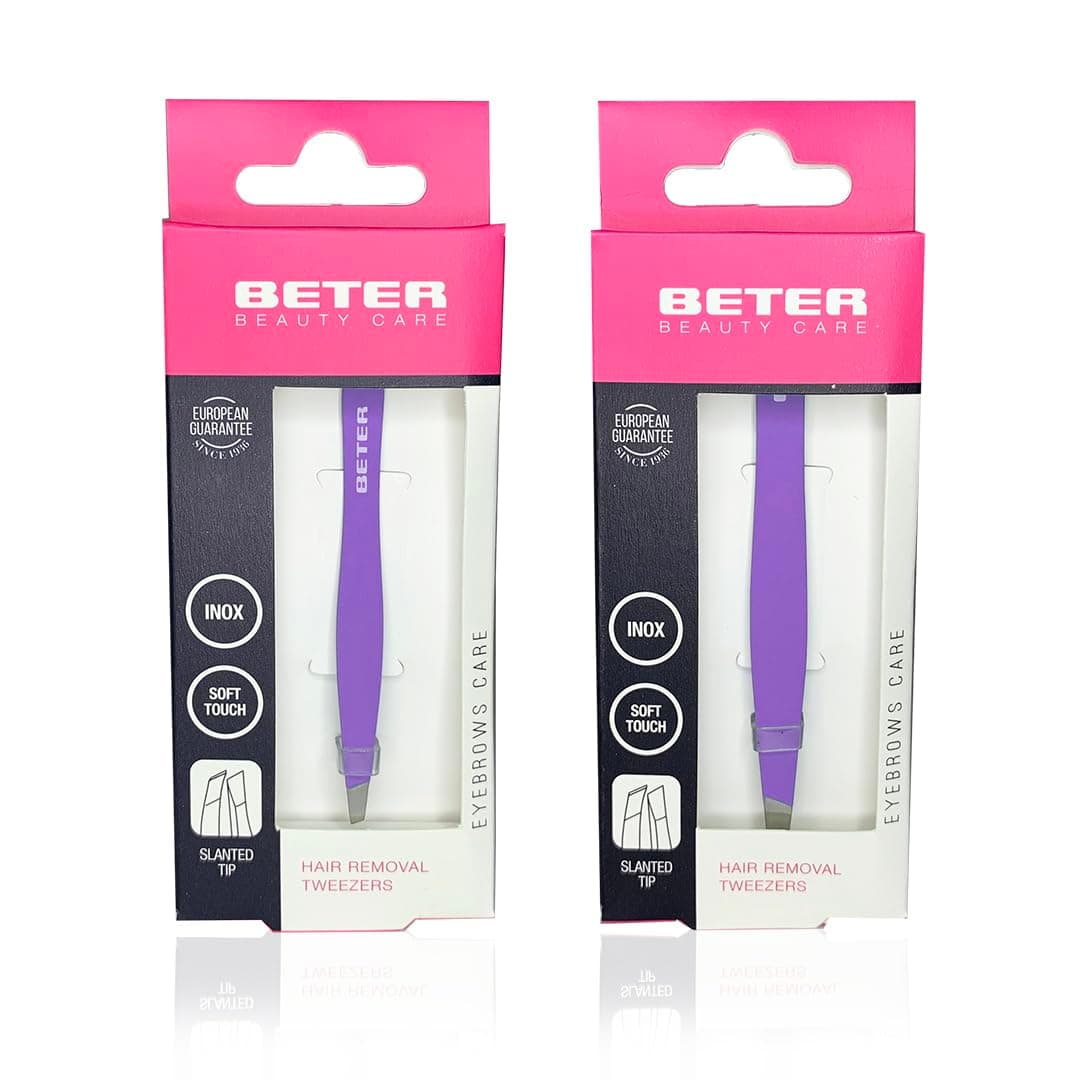 Beter – Pack de 2 pinzas de depilar para cejas de punta recta, inoxidables. — view 7