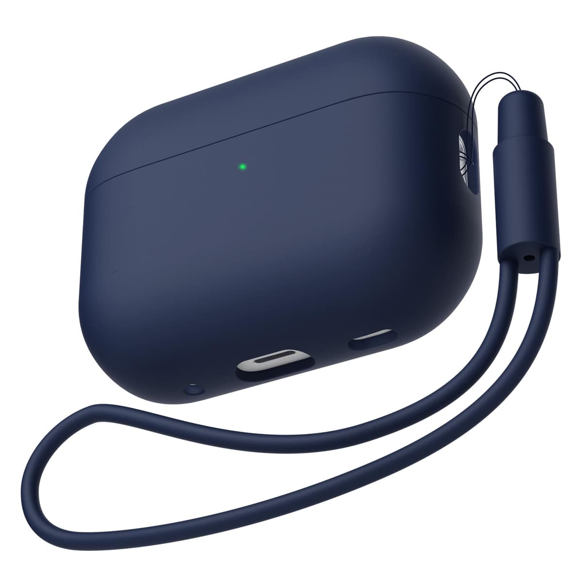 Funda Silicona Compatible con AirPods Pro 2.ª Generación, Ultradelgada Fundas Protectora de Silicona para AirPods Pro 2.ª Generación 2022, LED Visible Frontal, Azul Oscuro — view 3