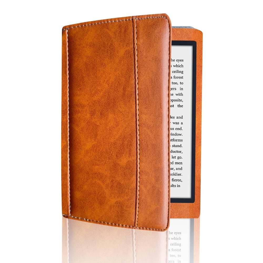 Case for Kindle 6" 8th 2016 Release,Light Weight Slim Shockproof Magnetic Stand Leather Cover Case for Amazon Kindle E-Reader 6",8th Generation 2016 Release Model:SY69JL (brown)