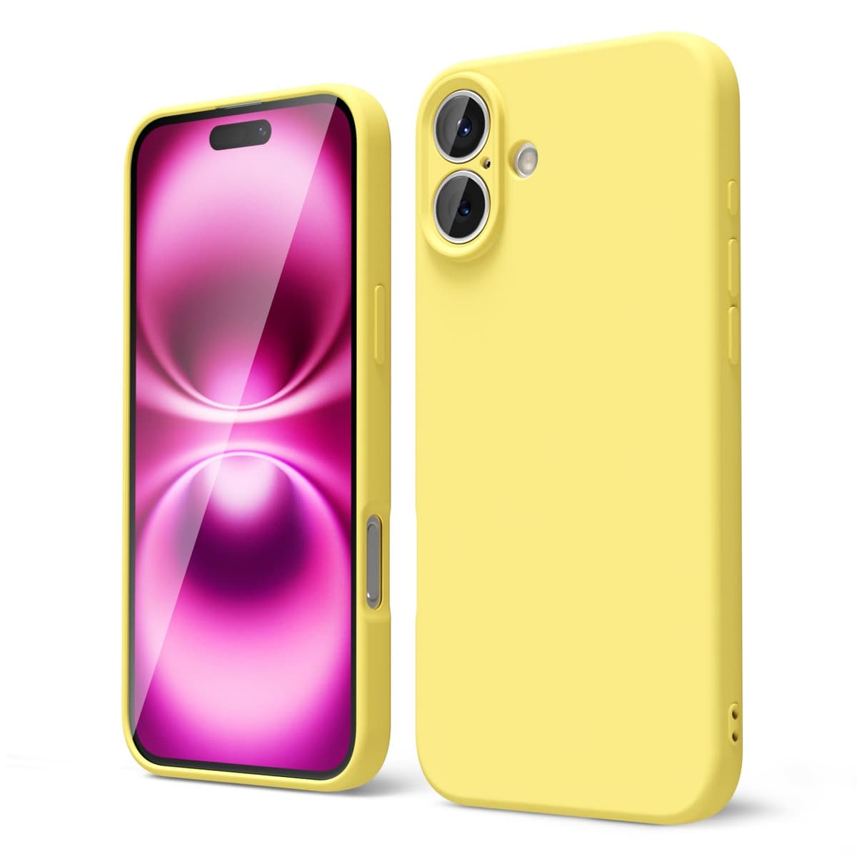 oakxco for iPhone 17 Pro Max Phone Case Liquid Silicone, Cute Thin Slim Grip Soft Rubber Gel for Women Men, Smooth Matte TPU Plain Solid Color Girly Simple Case with Camera Cover, Light Pink — view 1268