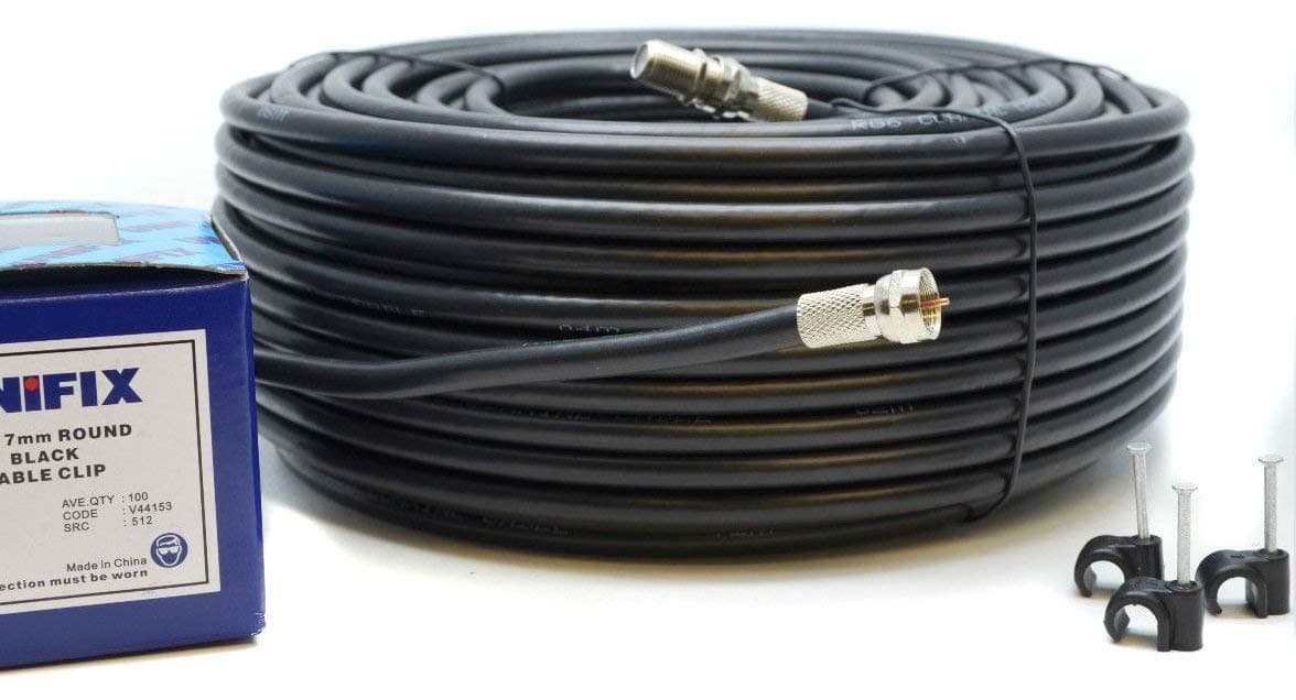 1M White Coax Cable For Virgin Media, Sky TV, Broadband Extension and Tivo & Superhub (1M, WHITE) — view 10